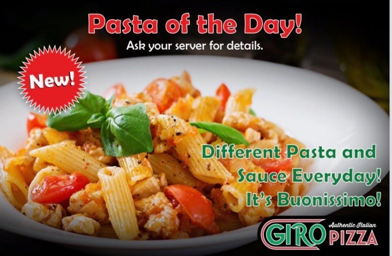 GiroPizza's Pasta of the Day